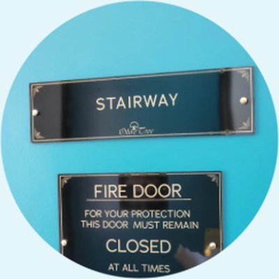 door signs