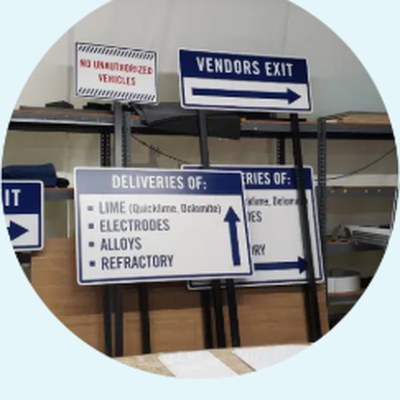 warehouse signs